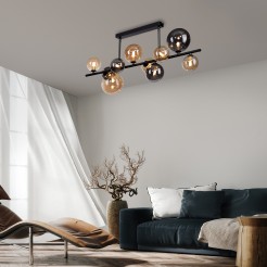 6583-18 POPSICLE LAMPA SUFITOWA SMOKY/BURSZTYN