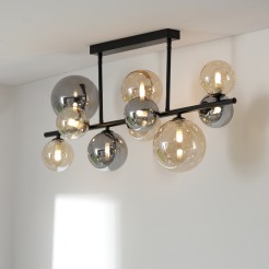 6583-18 POPSICLE LAMPA SUFITOWA SMOKY/BURSZTYN