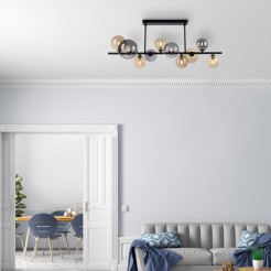 6583-18 POPSICLE LAMPA SUFITOWA SMOKY/BURSZTYN