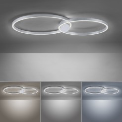 6589-95 Q-KATE LAMPA SUFITOWA STALOWY