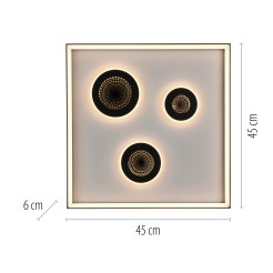 6856-18 DUNE LAMPA SUFITOWA CZARNY