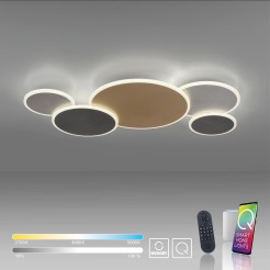 8008-70 Q-PIATO LAMPA SUFITOWA/KINKIET MULTIKOLOR