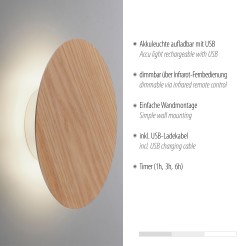 8153-79 AKKU-PUNTUA KINKIET DREWNO