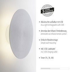 8153-95 AKKU-PUNTUA KINKIET ALUMINIUM