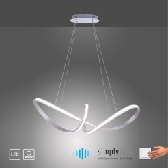 8292-55 MELINDA LAMPA WISZĄCA STALOWY