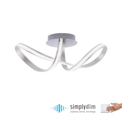 8331-55 MELINDA LAMPA SUFITOWA STALOWY