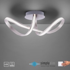 8331-55 MELINDA LAMPA SUFITOWA STALOWY