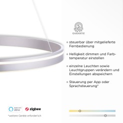 8412-55 Q-VITO LAMPA WISZĄCA SREBRNY