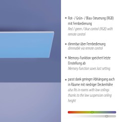 8487-16 FRAMELESS LAMPA SUFITOWA BIAŁY