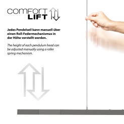 2598-13 ADRIANA COMFORT LIFT LAMPA WISZĄCA ANTRACYT