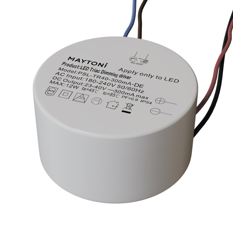 MAYTONI Akcesoria Zasilacze Triac 12W PSL-TR40-300mA-DE