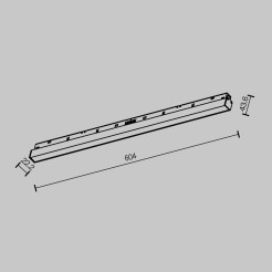 MAYTONI Ścieżka świetlna Basis LED 2700K 1630lm TR030-2-24W2.7K-B