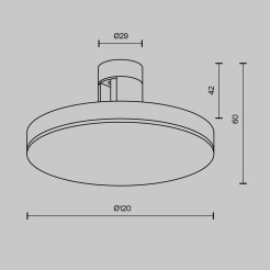 MAYTONI Ścieżka świetlna Plato LED 2700K 250lm TR152-1-7W2.7K-BS-DE