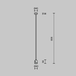 MAYTONI Elementy systemu szynowego Accessories for tracks Flarity  TRA159C-IPCL1-BS