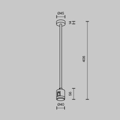 MAYTONI Elementy systemu szynowego Accessories for tracks Flarity  TRA158C-IPCL1-BS