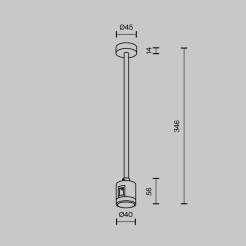 MAYTONI Elementy systemu szynowego Accessories for tracks Flarity  TRA158C-IPC1-BS