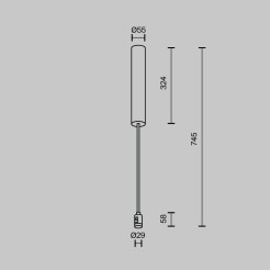 MAYTONI Elementy systemu szynowego Accessories for tracks Flarity  TRA159C-BB1-BS