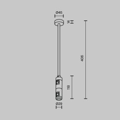 MAYTONI Elementy systemu szynowego Accessories for tracks Flarity  TRA158C-D1-BS