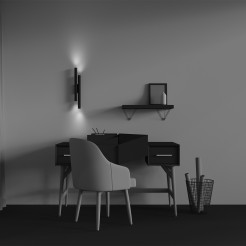 MAYTONI Lampa ścienna (kinkiet) Calipso LED 2700K 1620lm C082WL-24W2.7K-B