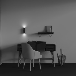 MAYTONI Lampa ścienna (kinkiet) Calipso 10W GU10 C106WL-02-GU10-B