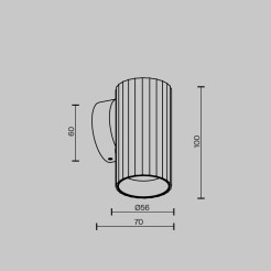 MAYTONI Lampa ścienna (kinkiet) Calipso 10W GU10 C106WL-01-GU10-BS