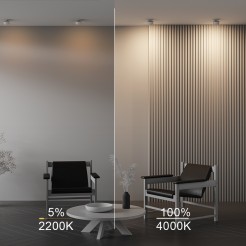 MAYTONI Lampa wbudowana Onda LED DL024-12W-DTW-W