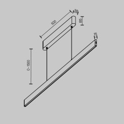 MAYTONI Lampa wisząca Euphoria LED P109PL-36W2.7-6K-BS