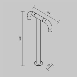 MAYTONI Oświetlenie krajobrazu Sleek LED 3000K 300lm O477FL-L4GF3K