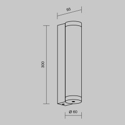 MAYTONI Lampa ścienna (kinkiet) Rounge LED 3000K 600lm O482WL-L12B3K