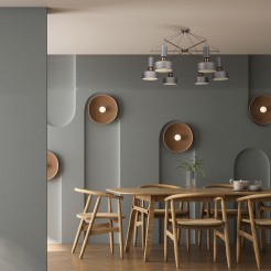 MAYTONI Lampa wisząca Void 40W E14 MOD030PL-06GR