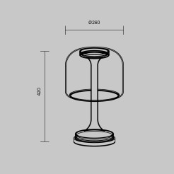 MAYTONI Lampa stołowa Spirito LED 3000K 820lm MOD286TL-L18G3K
