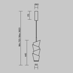 MAYTONI Lampa wisząca Seoul LED 3000K 1700lm MOD374PL-L28W3K