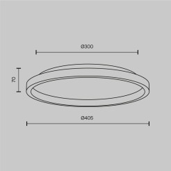 MAYTONI Lampa sufitowa Orign LED 3000K 450lm MOD311CL-L27B3K