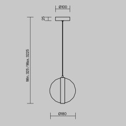 MAYTONI Lampa wisząca Misterio LED 2700K 650lm MOD379PL-L6B2.7K