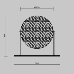 MAYTONI Lampa stołowa Mangata LED 3000K 250lm MOD387TL-L8CH3K