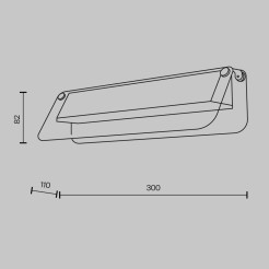 MAYTONI Lampa ścienna (kinkiet) Flat LED 3000K 730lm MOD296WL-L6BC3K