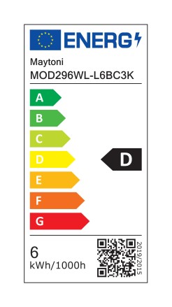 MAYTONI Lampa ścienna (kinkiet) Flat LED 3000K 730lm MOD296WL-L6BC3K