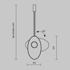MAYTONI Lampa wisząca Evolution LED 3000K 400lm MOD396PL-L10GR3K