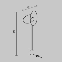 MAYTONI Lampa podłogowa Evolution LED 3000K 350lm MOD396FL-L10W3K