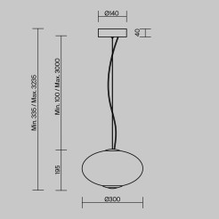MAYTONI Lampa wisząca Bruma LED 2700K 1500lm MOD397PL-L12CH2.7K