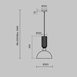 MAYTONI Lampa wisząca Antic LED 2700K 510lm MOD302PL-01W1