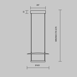 MAYTONI Lampa wisząca Ambience LED 3000K 1000lm MOD280PL-L23B3K1