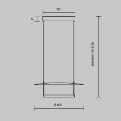MAYTONI Lampa wisząca Ambience LED 3000K 1400lm MOD280PL-L30B3K1