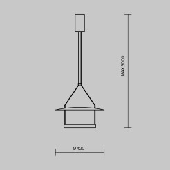 MAYTONI Lampa wisząca Ambience LED 3000K 1000lm MOD280PL-L23B3K