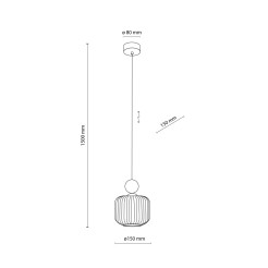 BALLO LAMPA WISZĄCA 1XE14 11049