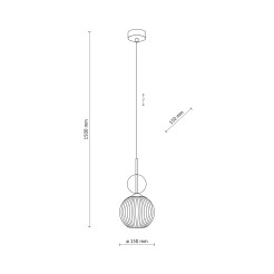 SOPHIA COGNAC LAMPA WISZACA 1XE14 11040