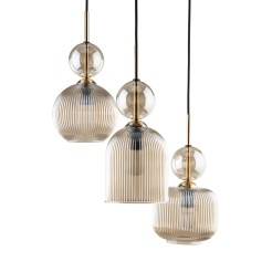 SOPHIA COGNAC LAMPA WISZACA 3XE14 11041