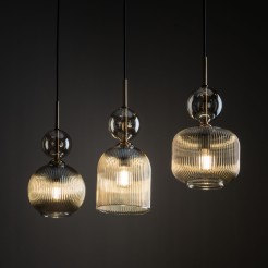 SOPHIA COGNAC LAMPA WISZĄCA 3XE14 11042