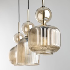 SOPHIA COGNAC LAMPA WISZĄCA 3XE14 11042