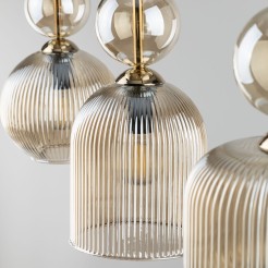 SOPHIA COGNAC LAMPA WISZĄCA 3XE14 11042